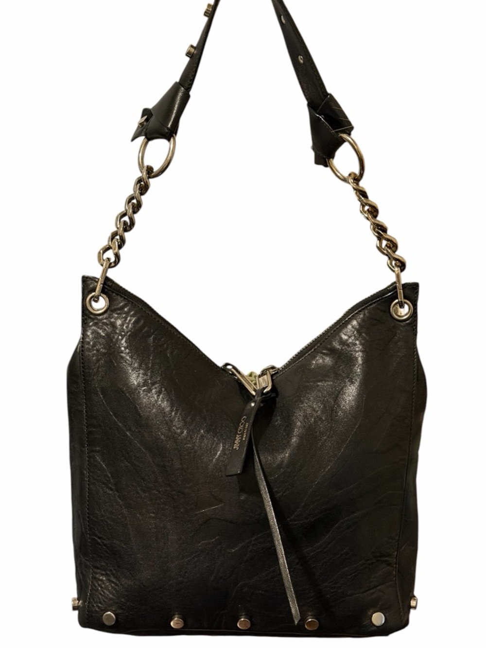 JIMMY CHOO Raven Hobo Shoulder Bag w/ COA - EUC